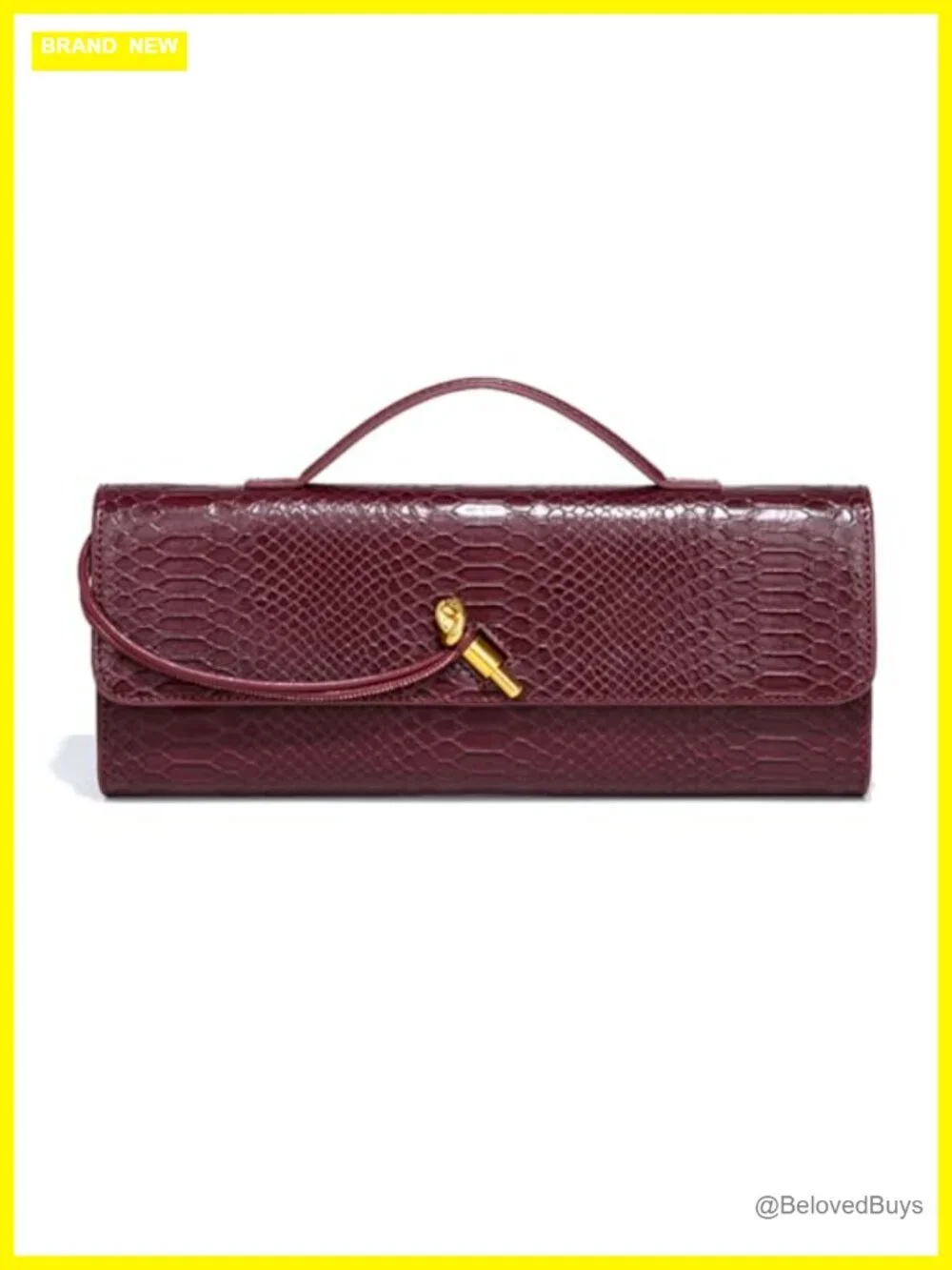 Evening Clutch Crossbody Tote Bag Crocodile Print Leather